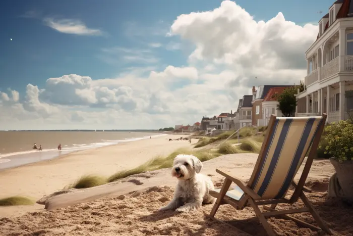 Hund am Strand